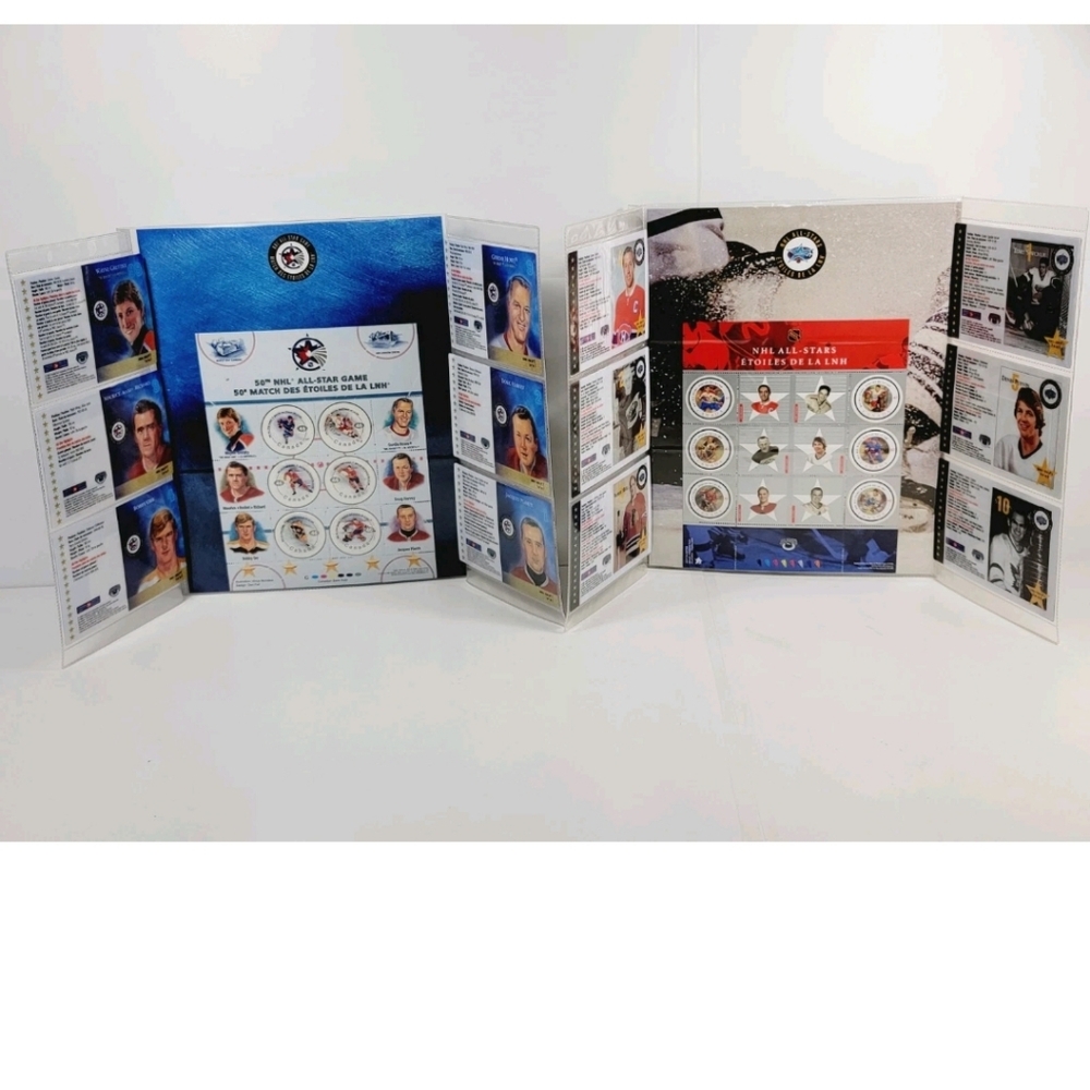 2000 & 2001 Canada Post NHL All Star Game Stamp Collection